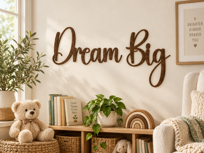 Dream Big — two separate words in Anytimes
