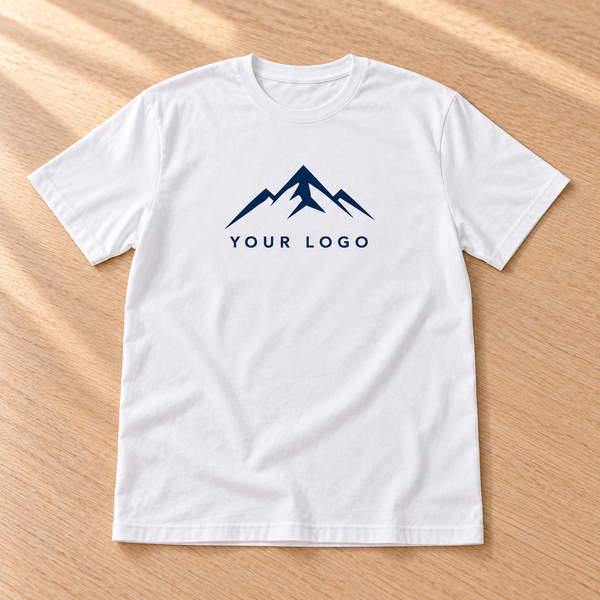 Custom Business Men's White T-Shirt