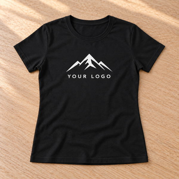 Custom Business Women's Black T-Shirt
