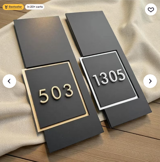 House Number Sign
