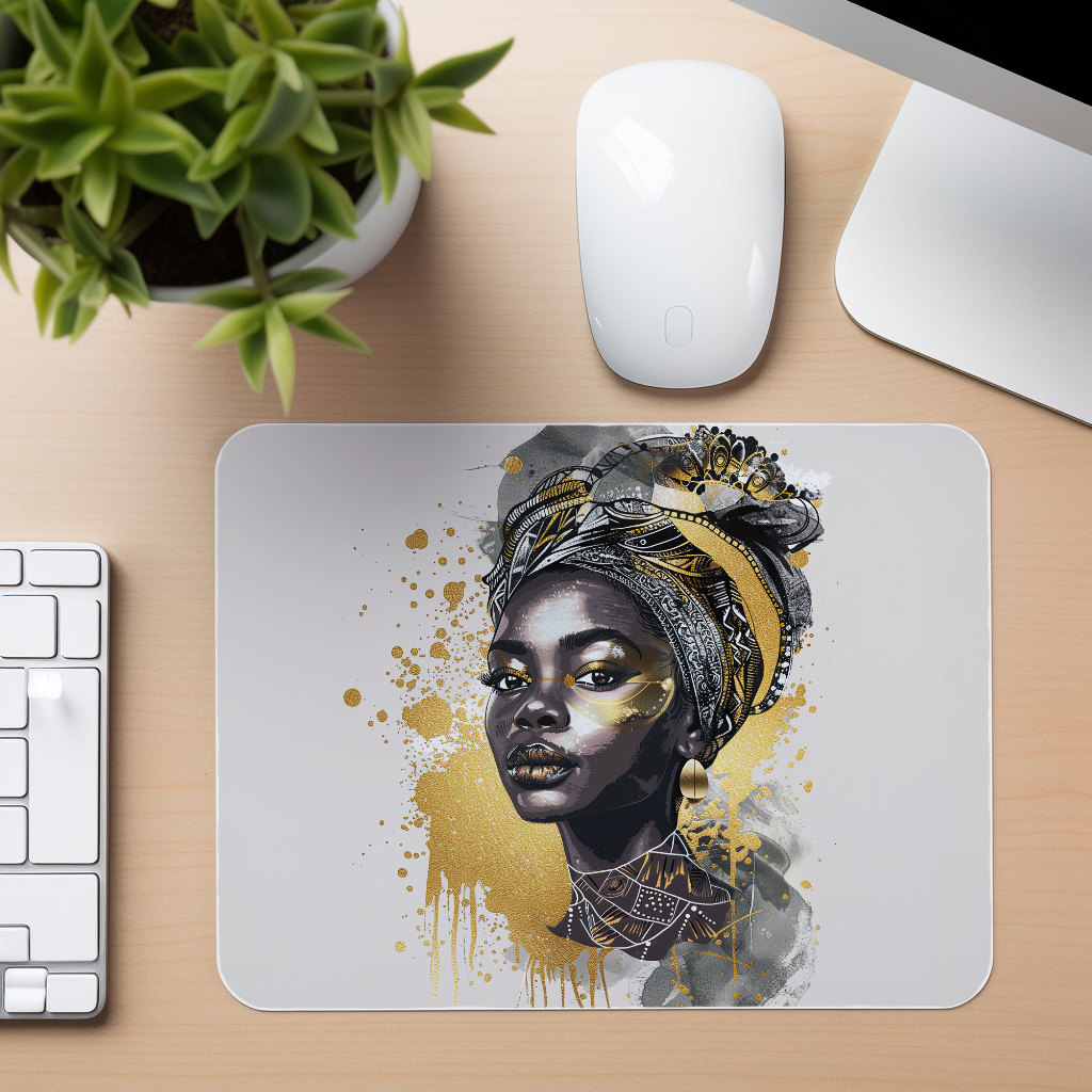 African Woman Portrait 1 - Mouse Pad