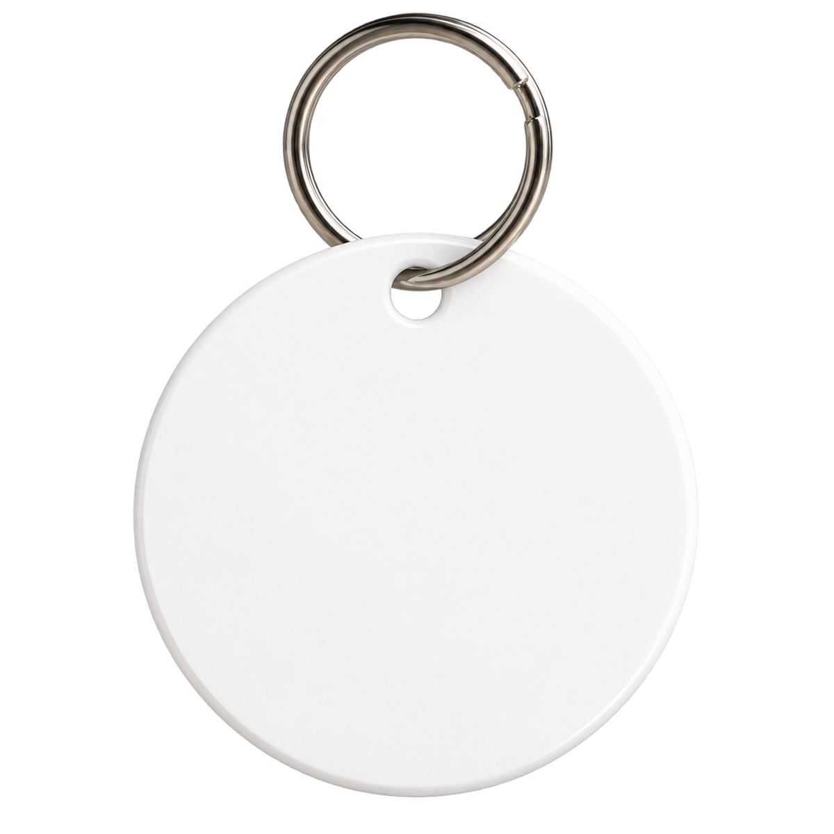 Custom Business Keychains – White Acrylic