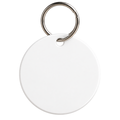 Custom Business Keychains – White Acrylic