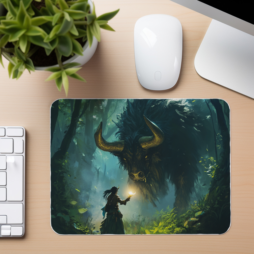 Fantasy Forest Beast - Mouse Pad