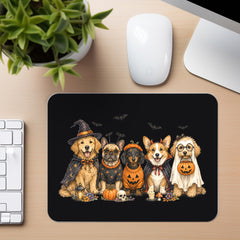 Halloween Dog Squad - Mouse Pad in black