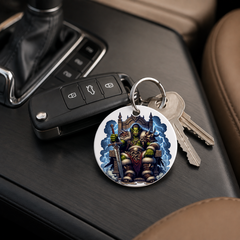 Hero Orc - Lightning Throne - Keychain in white