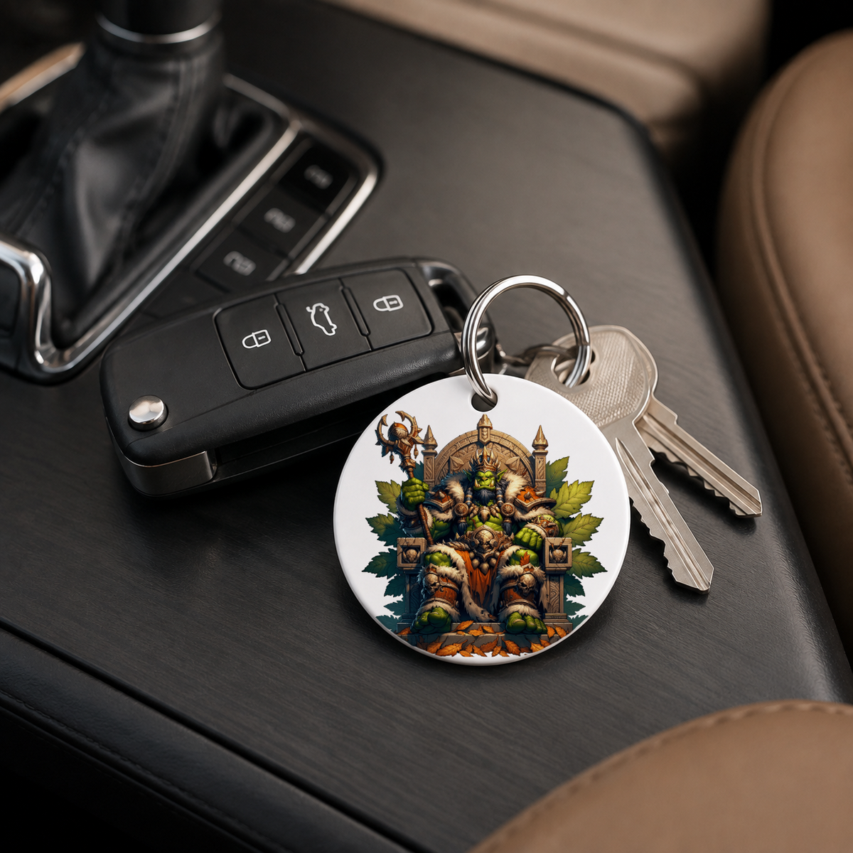Hero Orc - Onion Basket - Keychain in white