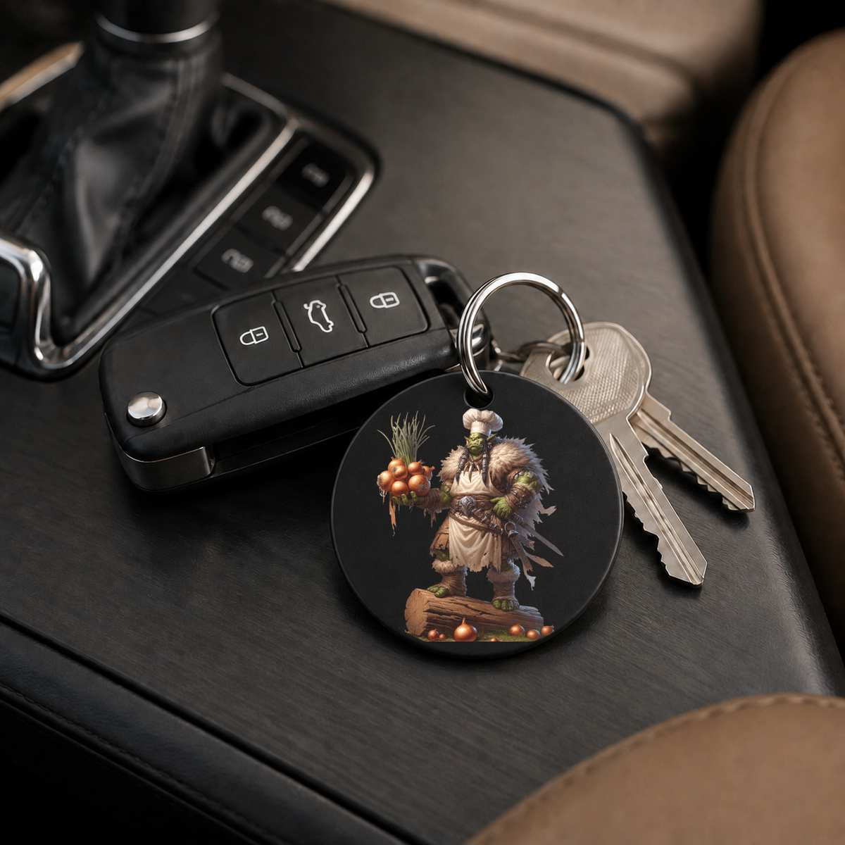 Hero Orc - Spiked Armor Mud - Keychain in black