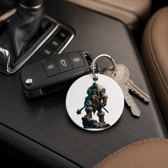 Hero Orc - Stone Throne Tower - Keychain in white