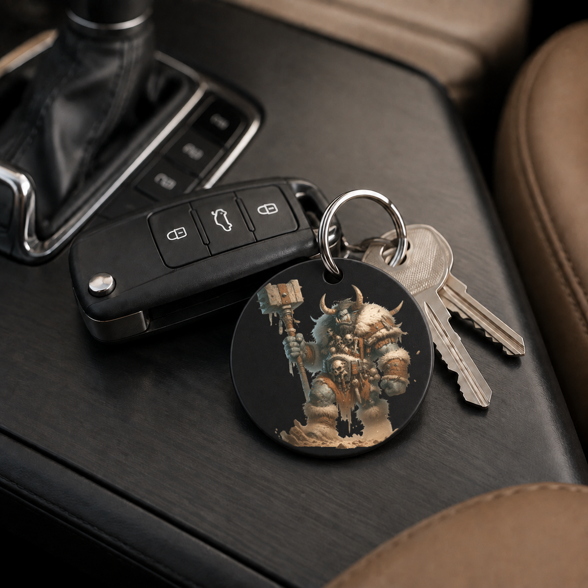 Hero Orc - Throne Skulls - Keychain in black