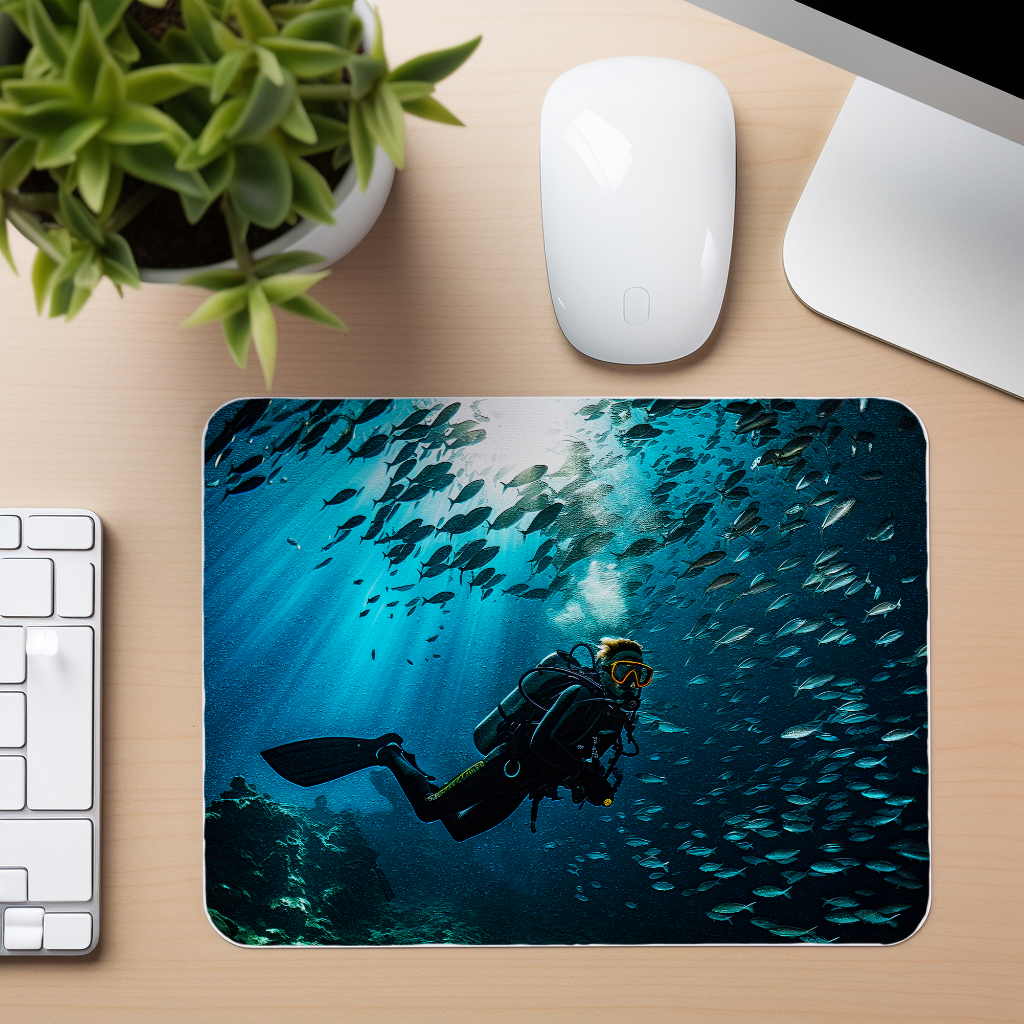Scuba Diver - Mouse Pad