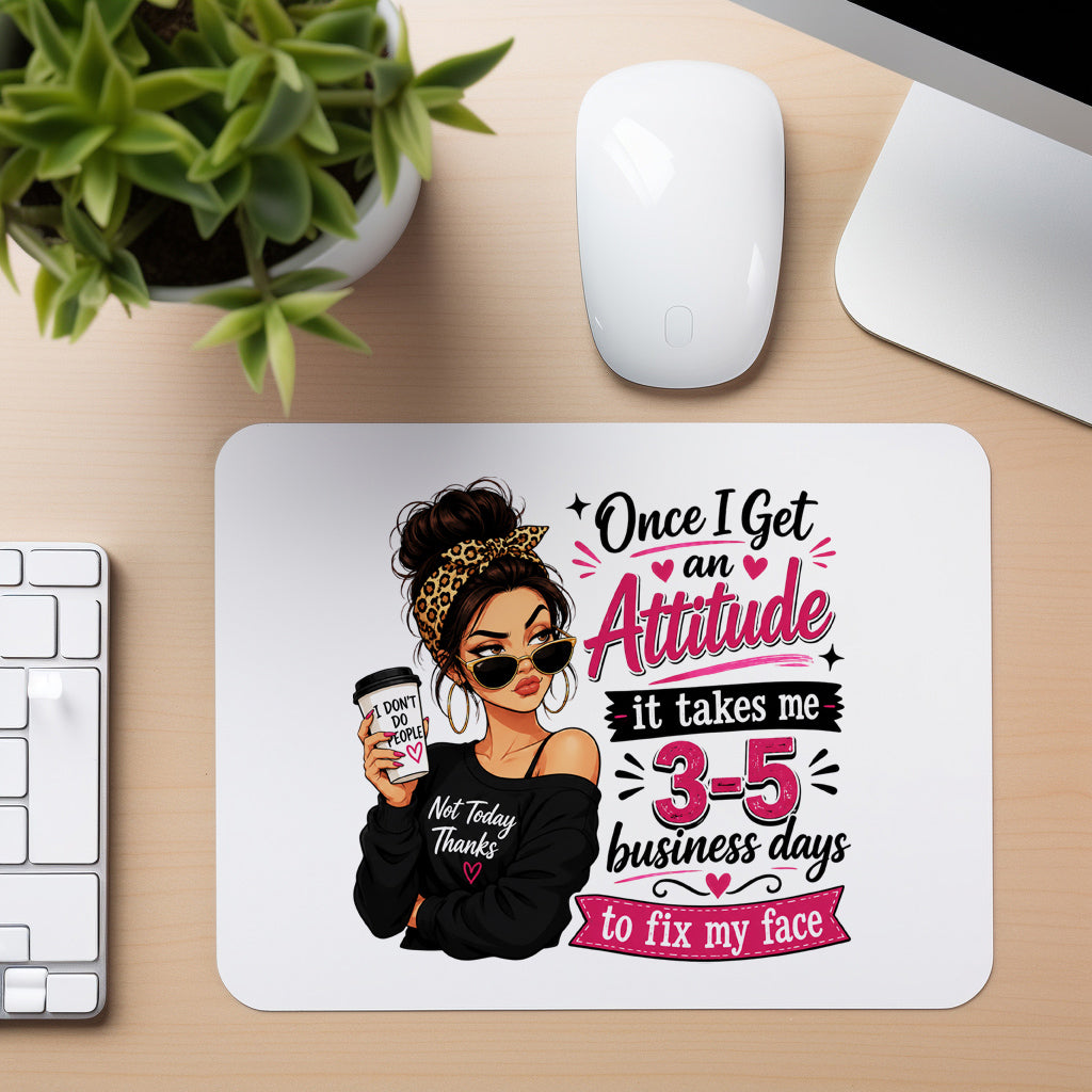 Three to Five Business Days - Mouse Pad in white
