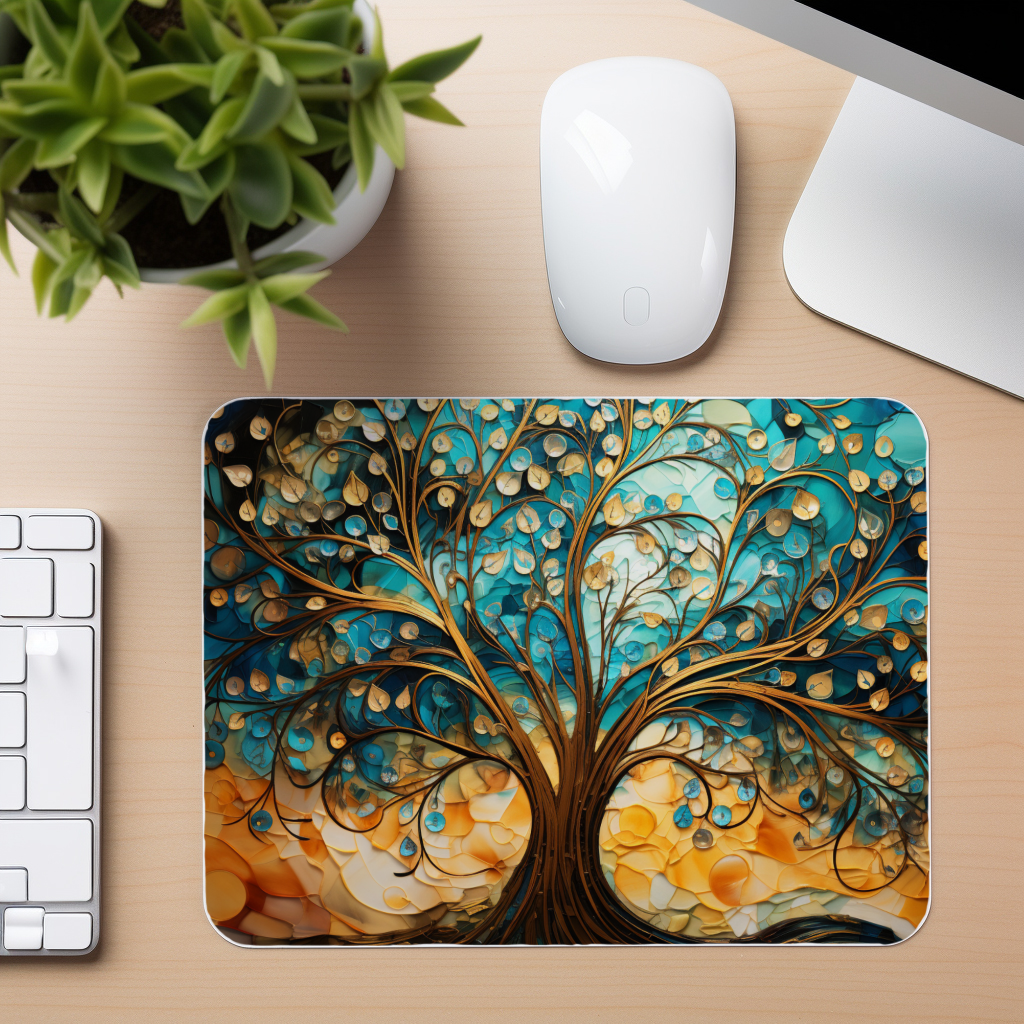 Tree Of Life - Amber - Mouse Pad