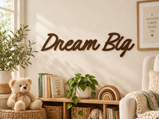 Dream Big — two separate words in Caylin