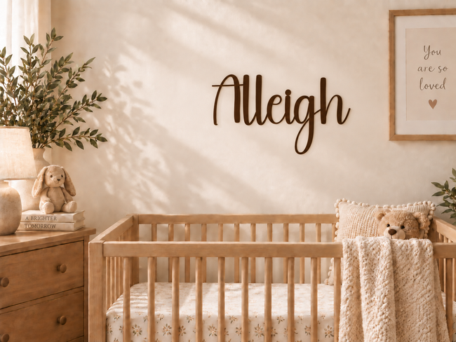 Alleigh — a personalised name in Happy Birthday