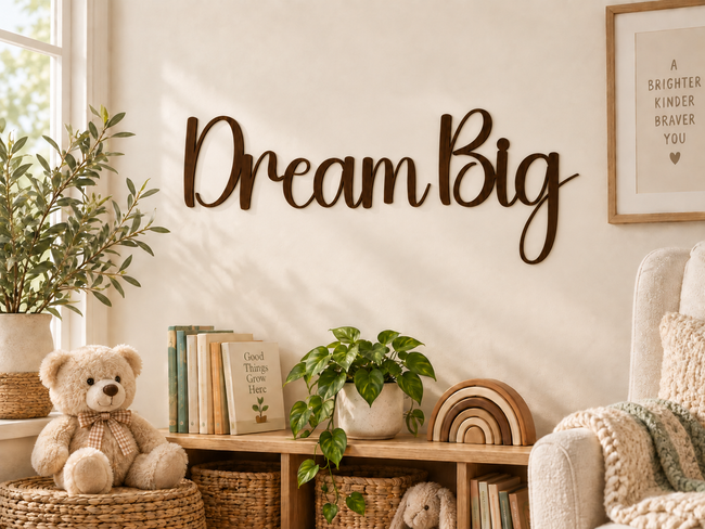 Dream Big — two separate words in Happy Birthday