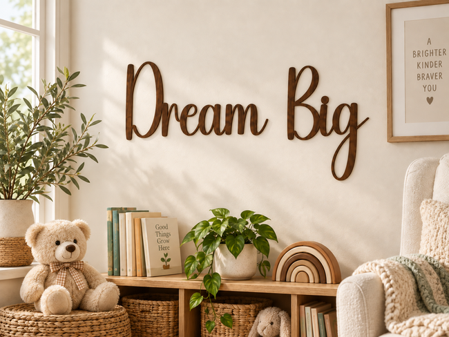 Dream Big — two separate words in Ladybug