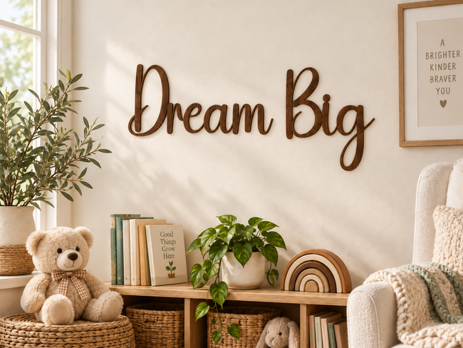 Dream Big — two separate words in Lucky