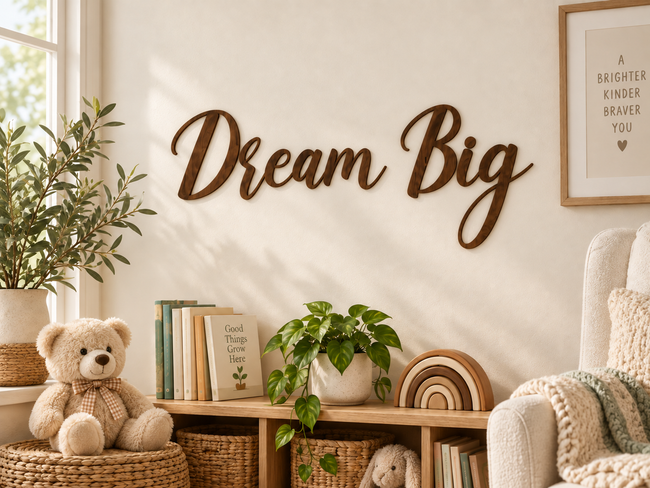 Dream Big — two separate words in Thunder