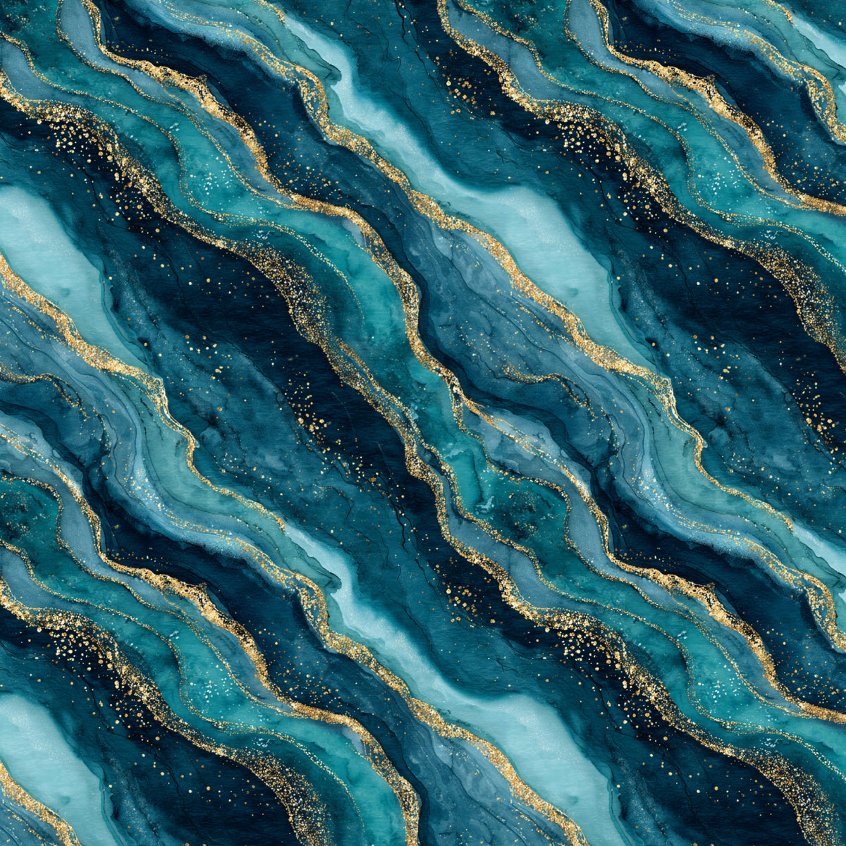 Azure Gold Agate artwork at the supplied scale for a nominal 60 x 60 cm reference panel.