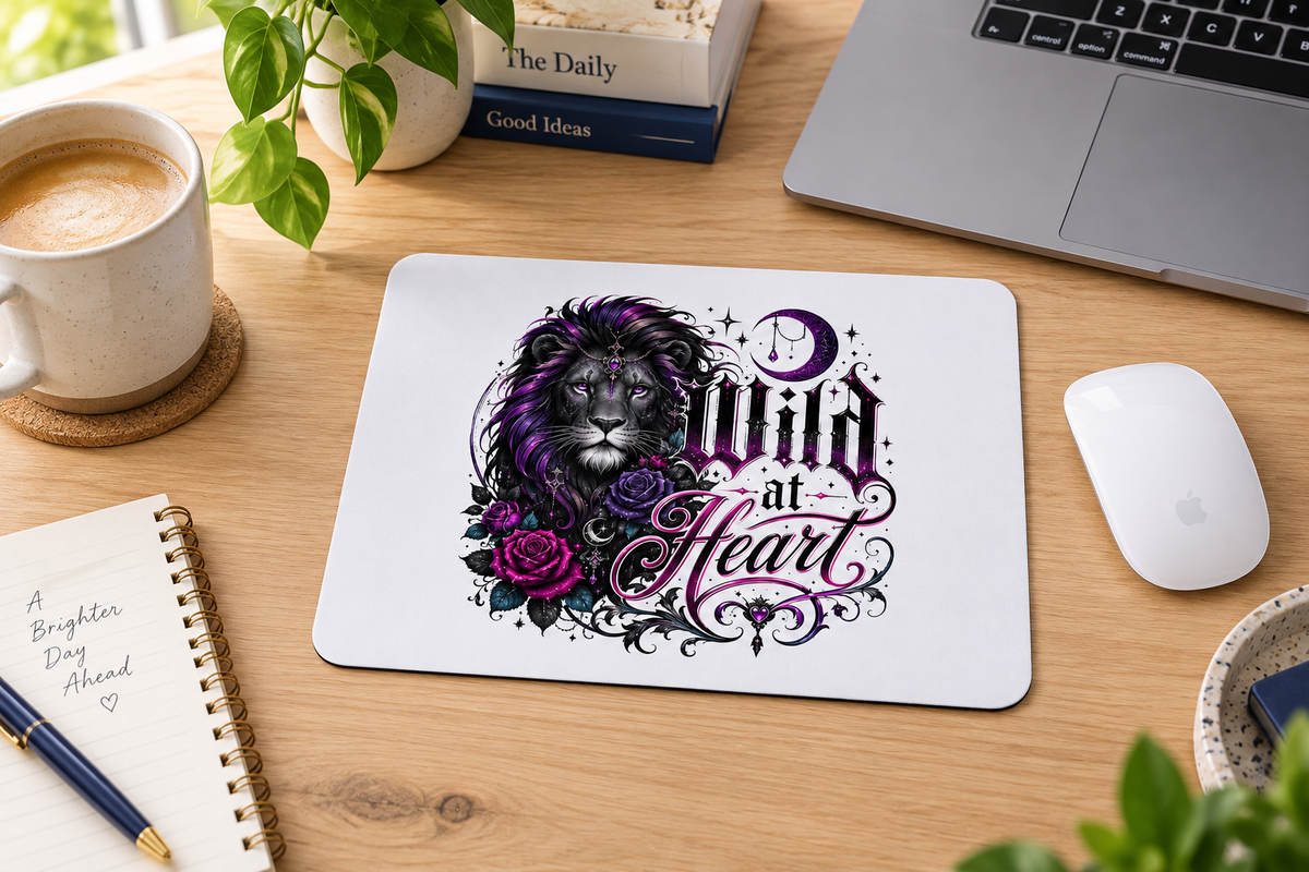 Mouse pads — illustrative Wolfborn Studio design concept