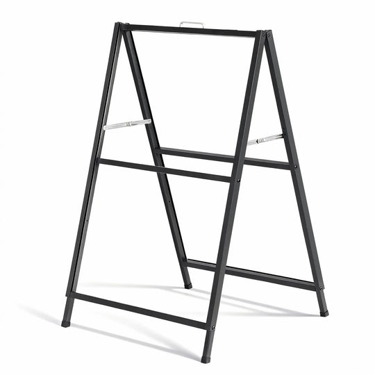 Lightweight black A-frame sign holder for 600 x 900 mm inserts